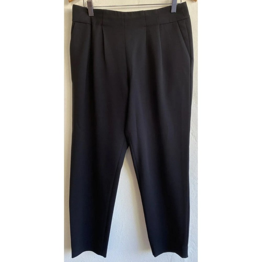 COPY - J. Crew City Fit Dress Tapered Leg Pants Womens Size 8 x 26 Black Pleate…